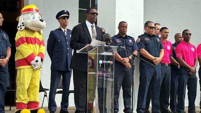 Minister of National Security Launches Fire Safety Awareness Week at City Hall