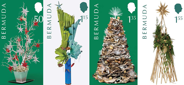 Bermuda Inspired Alternative Christmas Trees Commemorative Stamp Series