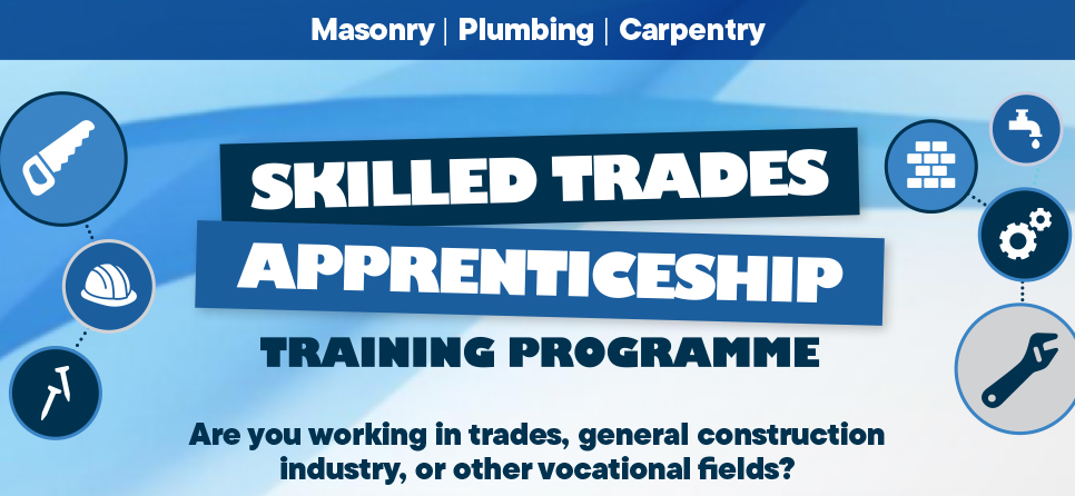 Department of Workforce Development Launches Skilled Trades Apprenticeship Training Programme