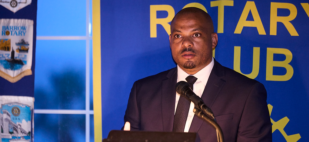 Minister Hayward Shares Strategies to Strengthen Bermuda's Workforce with Sandys Rotary Club