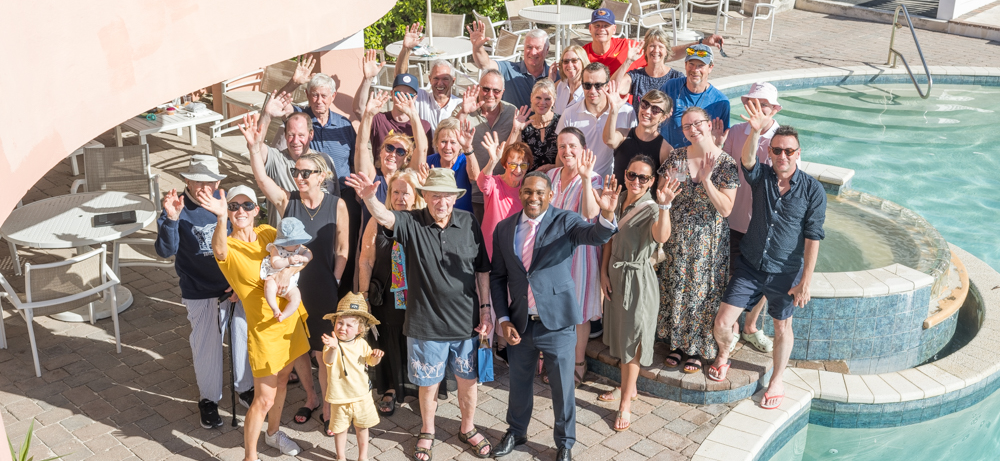 Minister Owen Darrell Joins Murray McEwen’s 95th Birthday Celebrations at Pompano Beach Club