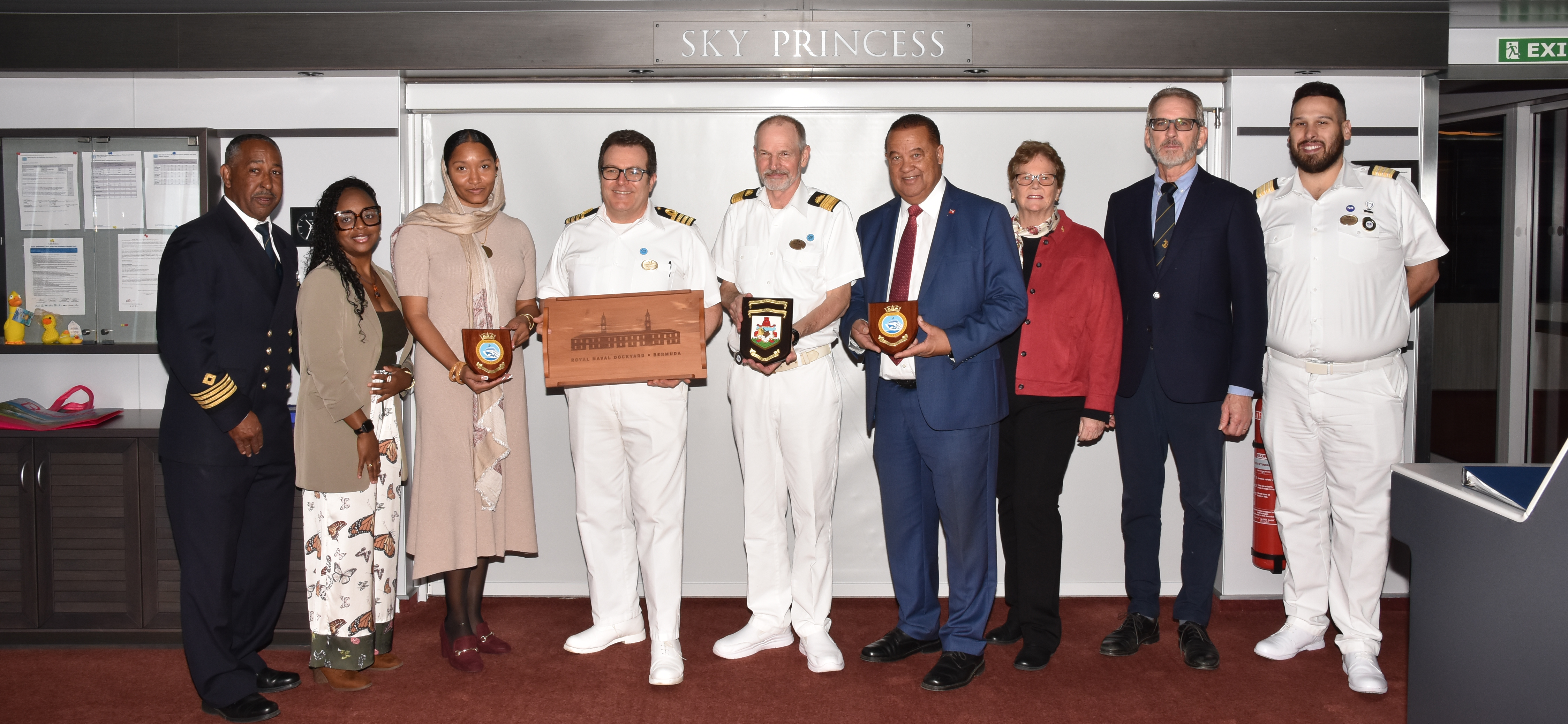 Minister of Transport Welcomes Sky Princess on Maiden Visit to Bermuda