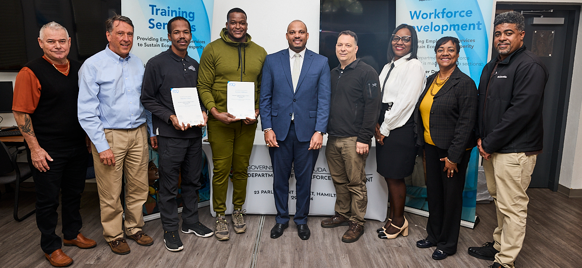 Minister Hayward Presents Certifications to New Butchers