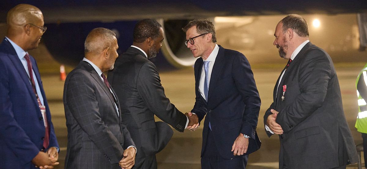 Arrival of Governor Designate Mr. Andrew Murdoch