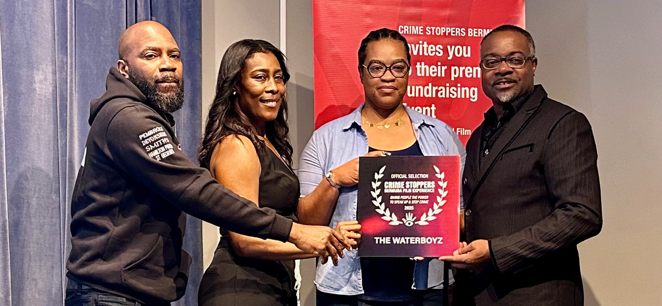 Ministers Darrell and Weeks Celebrate 'The Waterboyz' at the 8th Annual Crime Stoppers Bermuda Film Experience