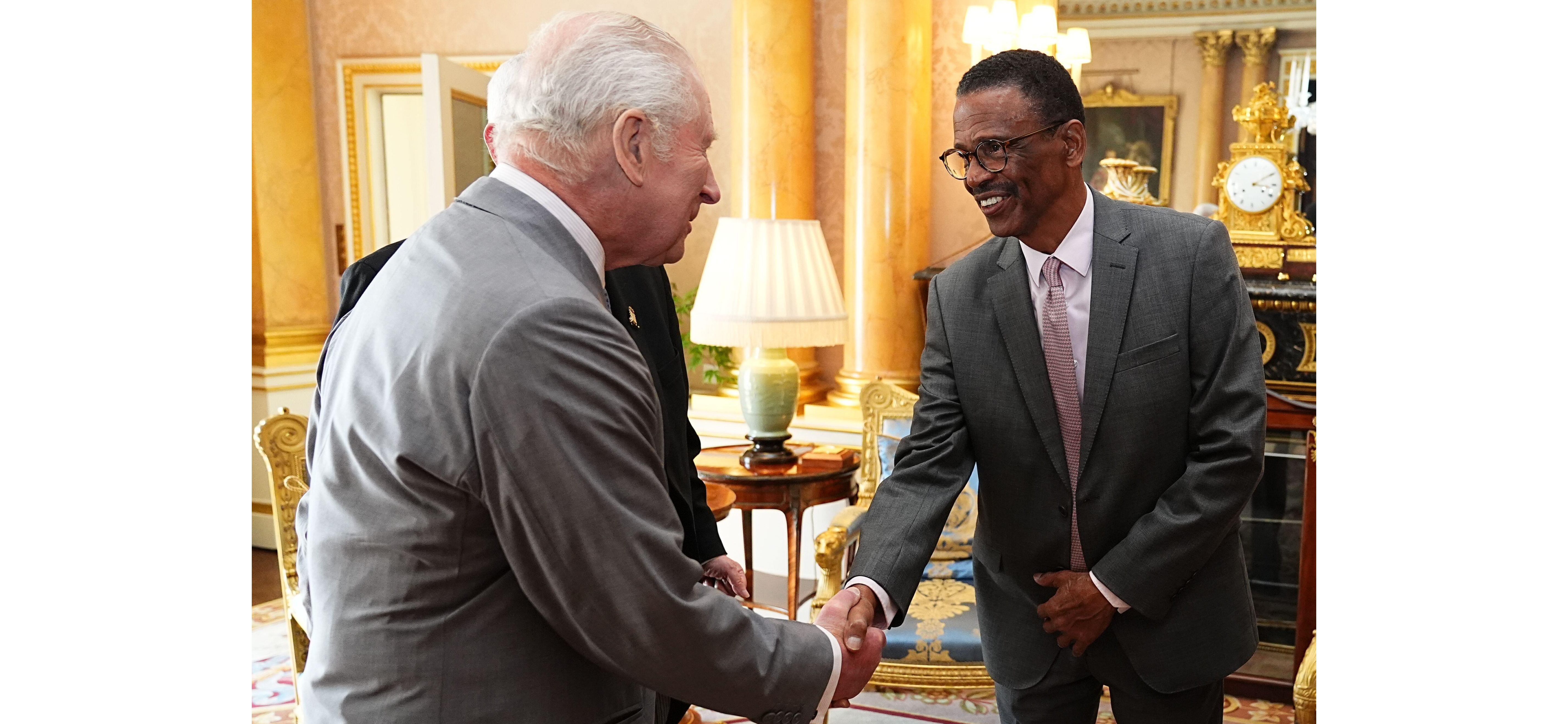 Bermuda's Speaker of the House of Assembly meets with King Charles