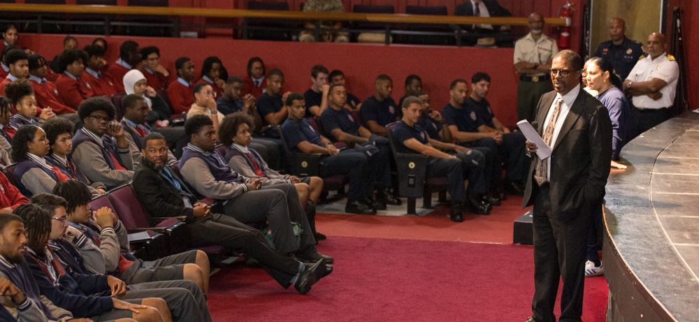 Ministry of National Security Visits Cedarbridge to Promote Uniformed Service Careers