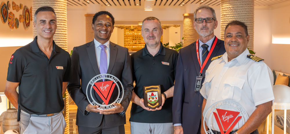 Minister Adams Welcomes ‘Brilliant Lady’ on Her Maiden Voyage to Bermuda