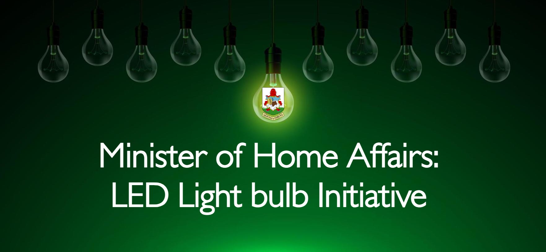 Minister of Home Affairs - LED Light bulb Initiative