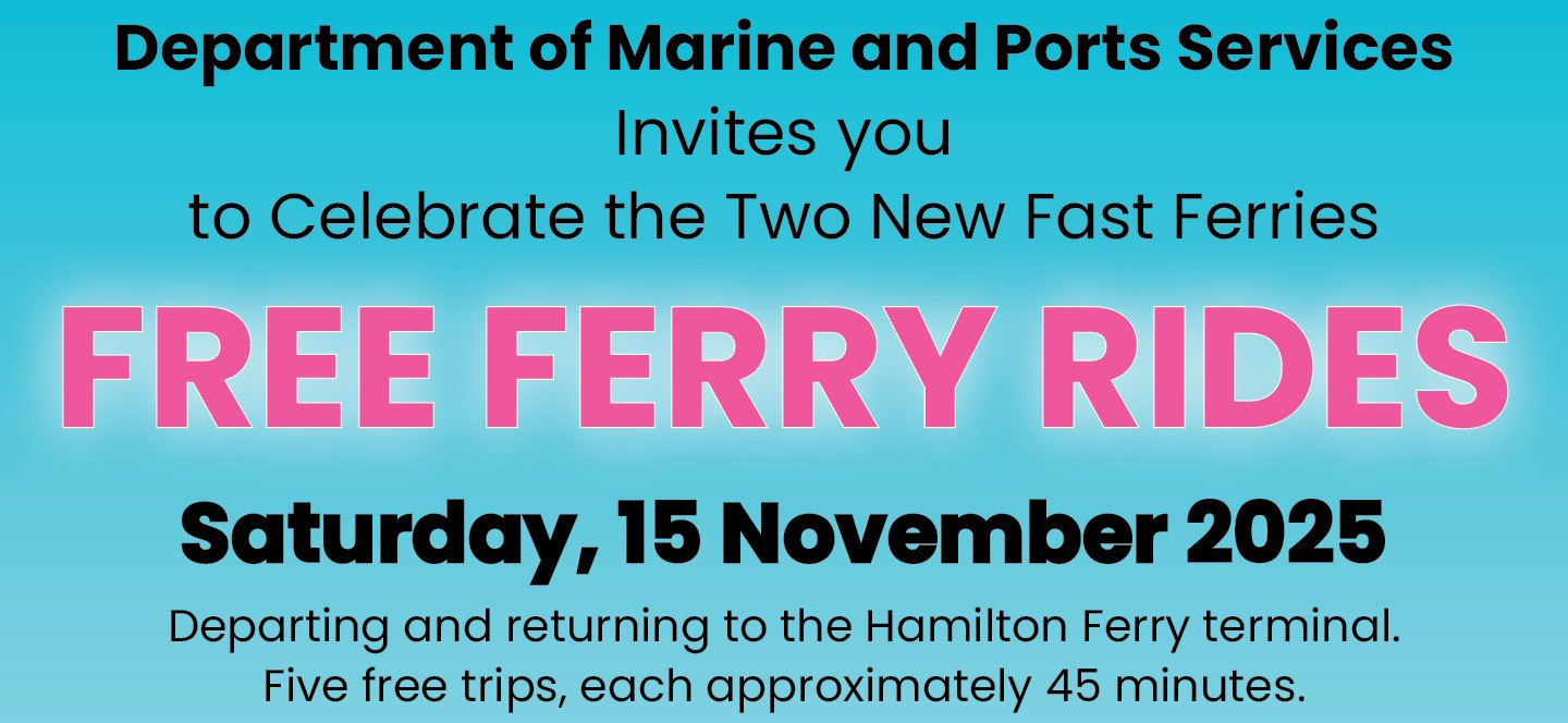 Public Invited to Free Rides on the New Fast Ferry
