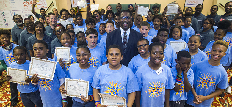 Minister Weeks Congratulates Graduates of Mirrors QLS Camp