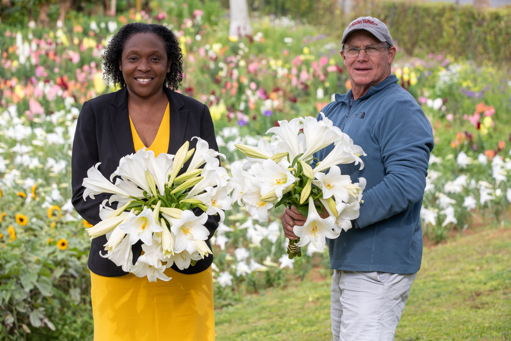 Easter Lilies for HM the King
