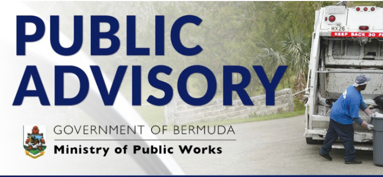 Ministry of Public Works Announces Bermuda Day Holiday Waste Collection Schedule Changes