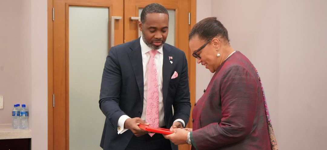 Premier holds Bi-Lateral Meeting with Baroness Scotland
