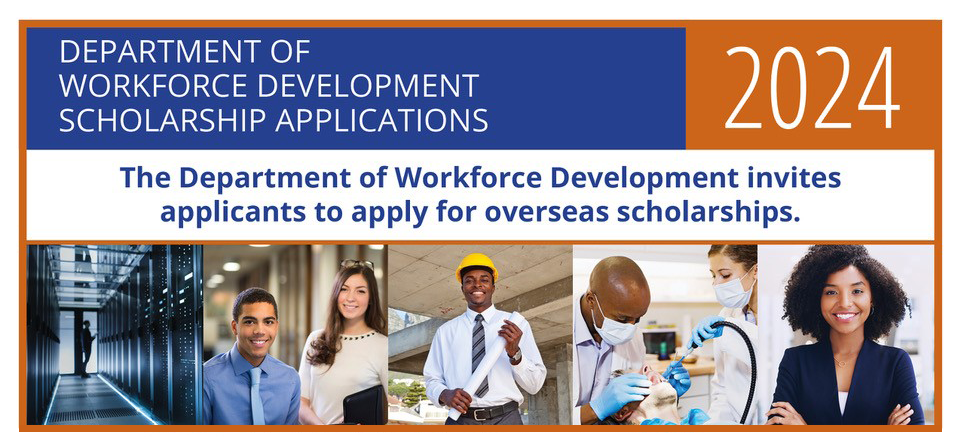 Students invited to apply for the Department of Workforce Development Overseas Scholarships 2024