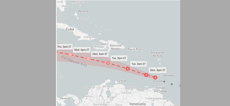 Premier Burt Expresses Concern for CARICOM States in path of Hurricane Beryl