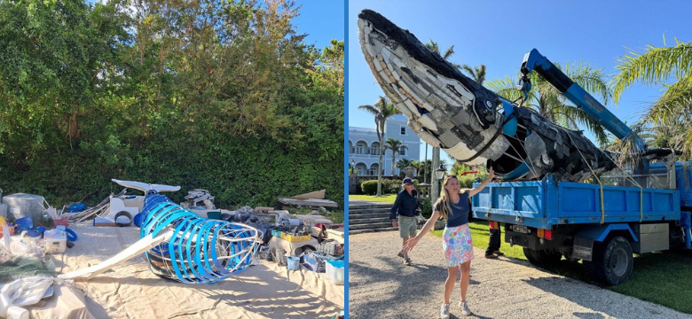 "Whaleen" Lands at Government House to Mark World Ocean Day